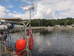 Wharf and  raftee vessel
